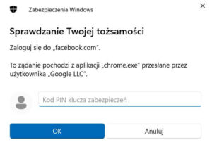 klucz bezpieczeństwa pin