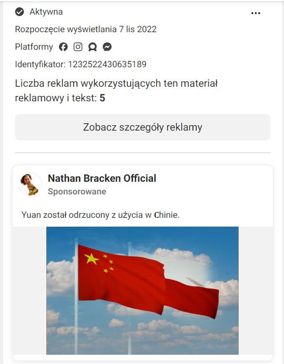 Nathan Wade Bracken skradziony fanpage